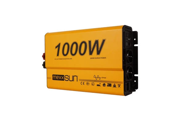 Mexxsun 12V 1000W Tam Sinüs UPS (Remote Ekran) İnverter - 6