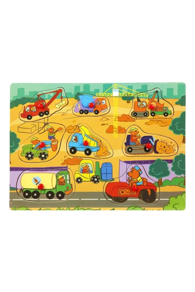 Tutmalı Bultak Ahşap Puzzle Araçkar ile El Becerilerini Geliştirin! - 4