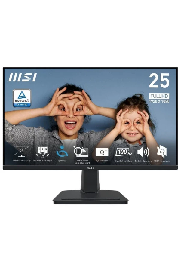 Msi Pro Mp251 24.5" 1920x1080 1ms 100hz Ips Anti-glare Full Hd Monitör