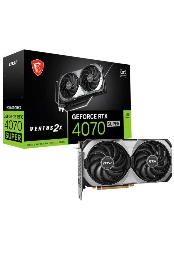 MSİ Nvidia Geforce Rtx4070 Super Ventus 2x Oc 12gb Gddr6x 192 Bit Ekran Kartı