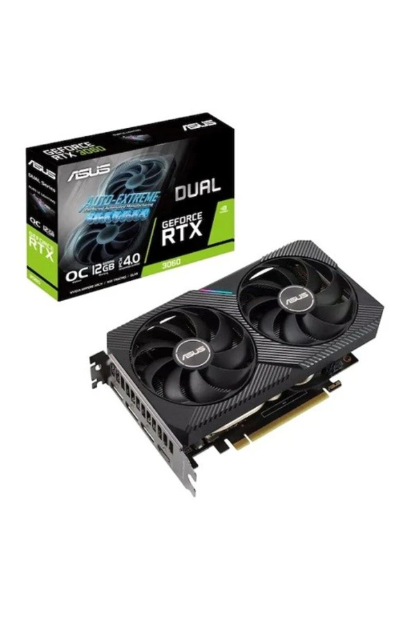 ASUS GEFORCE DUAL-RTX3060-O12G-V2 12GB GDDR6 192Bit 1867 MHZ OC 2xHDMI 3xDP EKRAN KARTI