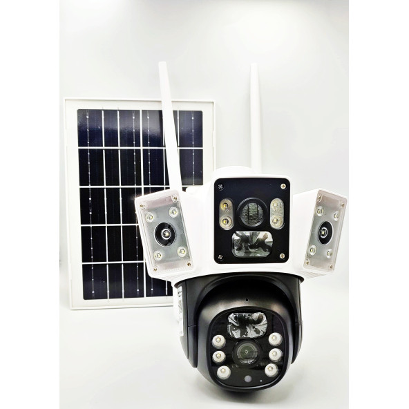 3037- 1080p Full HD Solar Güneş Enerjili Kamera - 4g Güneş Enerjili Sim Kartlı Kamera Smart - 2