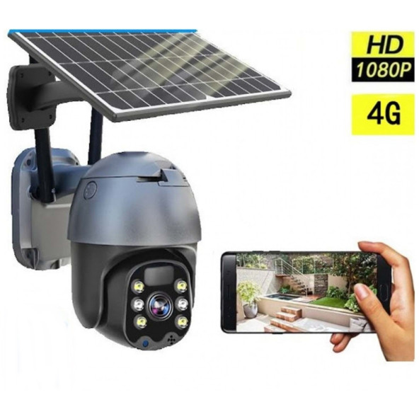 Solar Güneş Enerjili 4g 1080p Akıllı Ptx Güvenlik Kamerası Sim Kart Tak / Kullan Imei Kayıtlı - 2