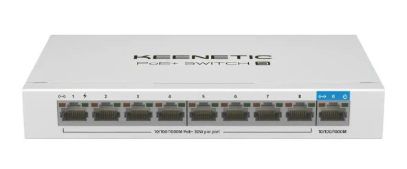 KEENETIC KN-4710-01-EU 9'LU 8'İ PoE GIGABIT SWITCH