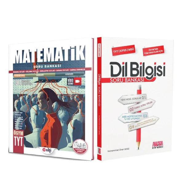 Ulti TYT Matematik ve AKM Dil Bilgisi Soru Bankası Seti 2 Kitap