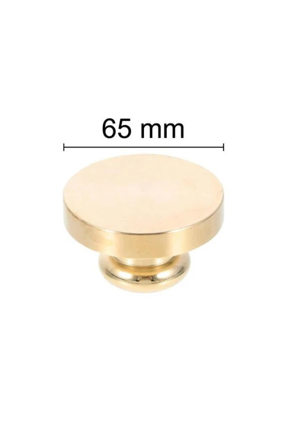 Mühürcüm Mühür Mumu Damga 65  mm Yuvarlak Boş Pirinç Kafa + Ahşap Sap R5799O65