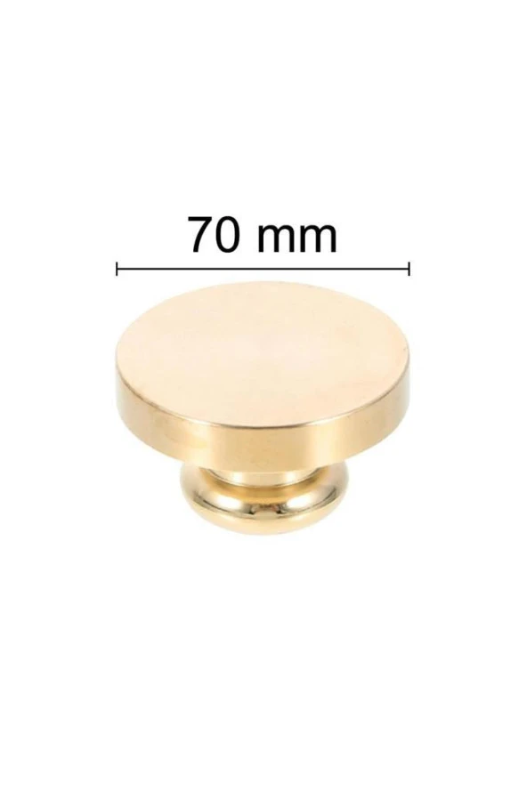 Mühürcüm Mühür Mumu Damga 70  mm Yuvarlak Boş Pirinç Kafa + Ahşap Sap R5799O70