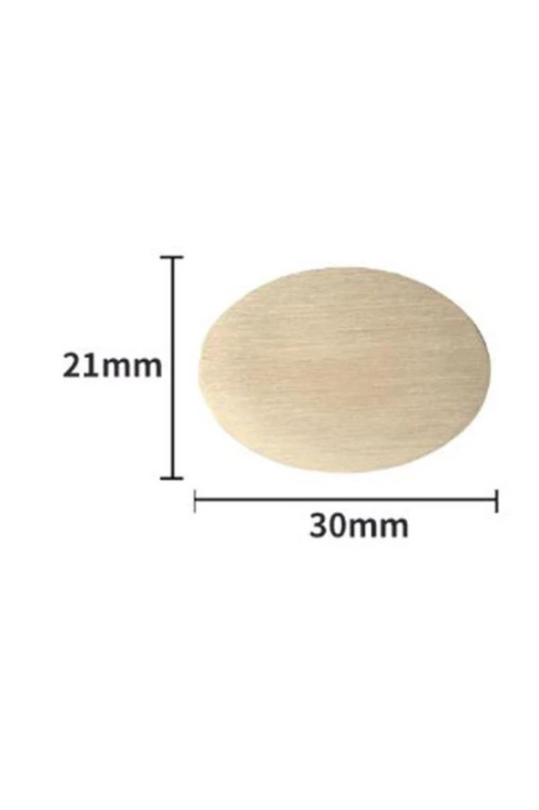 Mühürcüm Mühür Mumu Damga 21x30 mm Oval Boş Pirinç Kafa + Ahşap Sap R5799OE21
