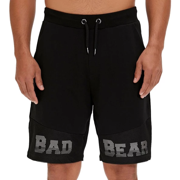 Bad Bear 24.01.18.012 Grid Sweatshort Siyah