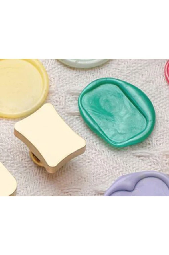 Mühürcüm Boş Mum Mühürü Pirinç Yastık Damga 25x19 mm R5799P25 - 4