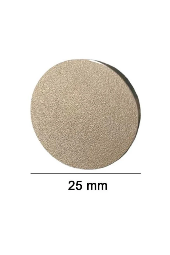 Mührü Mumu Damga 25 mm Yuvarlak Kumlu Boş Pirinç Kafa + Ahşap Sap R5799K25