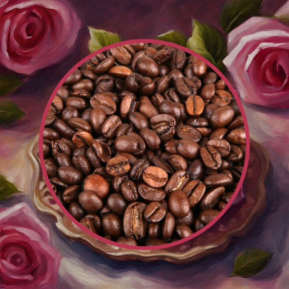 Decaf Rose Turkish Delight Coffee Kafeinsiz Güllü Lokum Aromalı Çekirdek Kahve 200 Gr - 2