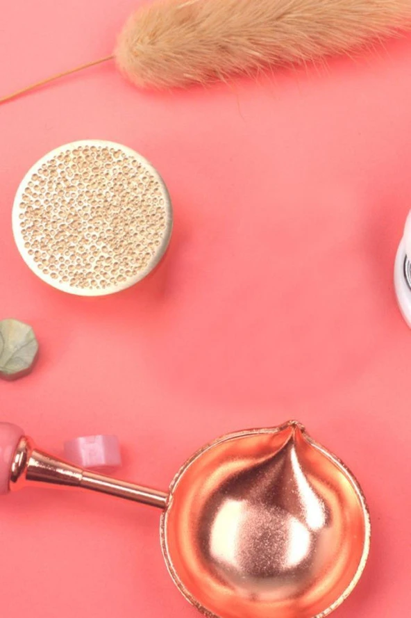 Mühürcüm Mühür Mumu Damga 25 mm Yuvarlak Kumlu Boş Pirinç Kafa + Ahşap Sap R5799KO25 - Resim 3