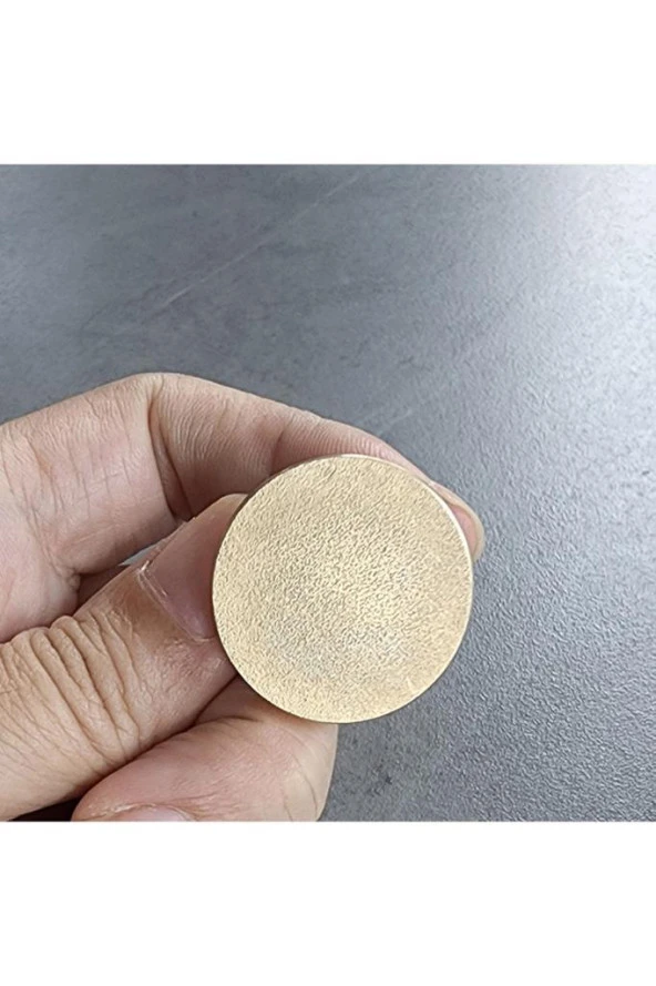 Mühürcüm Mühür Mumu Damga 25 mm Yuvarlak Kumlu Boş Pirinç Kafa + Ahşap Sap R5799KU25 - Resim 4