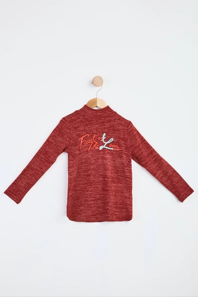 Kız Çocuk Kiremit Sweatshirt - 23991