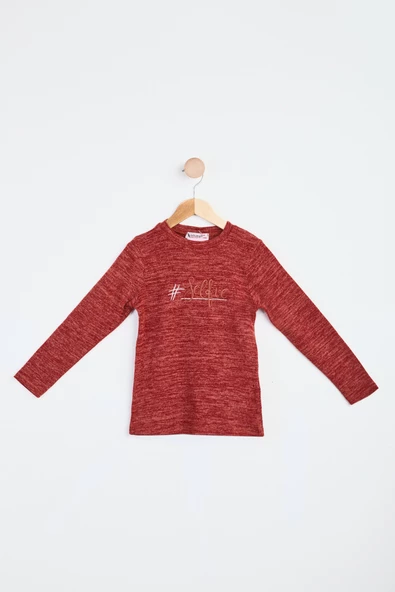 Kız Çocuk Kiremit Sweatshirt - 23989