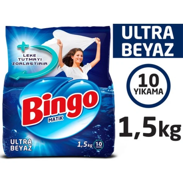 BINGO MATIK KONSANTRE 1,5KG X 1 EKO ULTRA BEYAZ