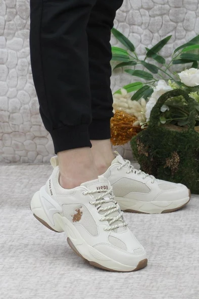 U.S Polo Assn. MAYBE WMN 4FX 101513510 Kadın Yürüyüş ve Koşu Ayakkabısı Bej 36-40 ürün görseli