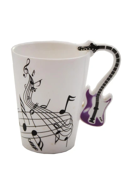 Tekbir Porselen Gitar Figürlü Kupa 200 ml JZ18S025
