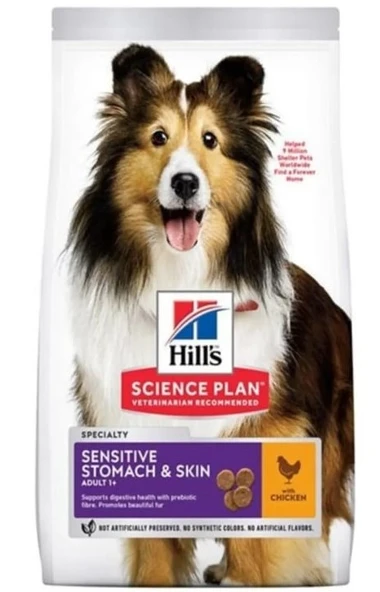 Hill's Adult Sensitive Skin Tavuklu Hassas Yetişkin Köpek Maması 2 KG Açık Mama - 1