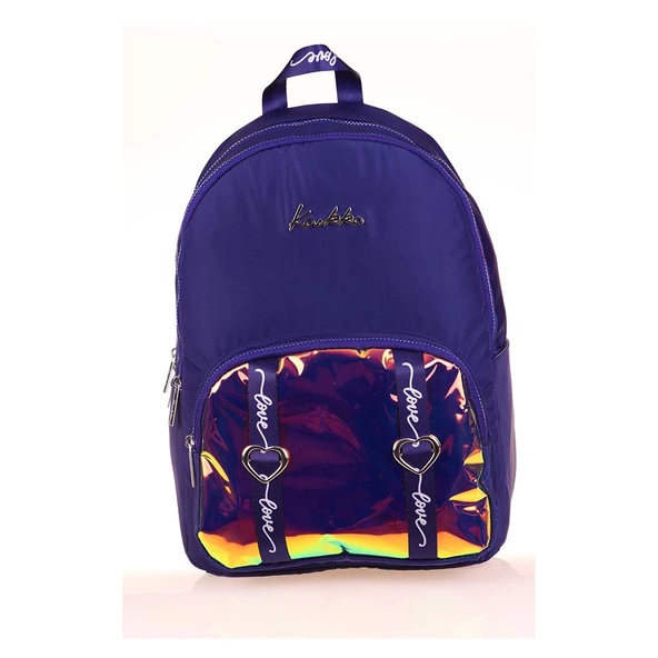 Kaukko Mirror Sırt Çantası Navy Blue Okul Sırt Çantası - 2