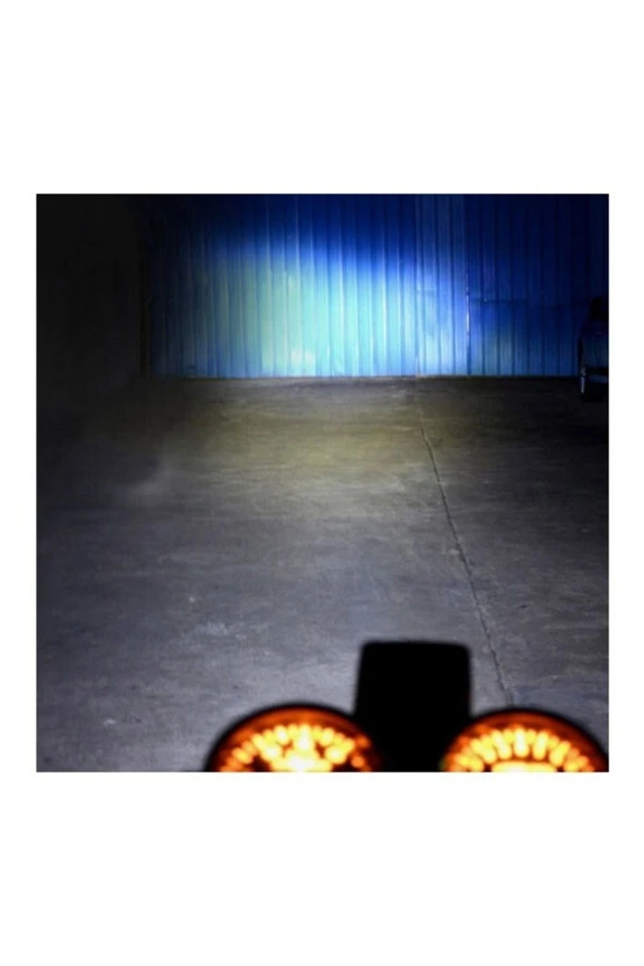 H4 Ba20d Dc 12v 6500k Cob Led Motosiklet Beyaz Işın Far Ampul - Resim 2