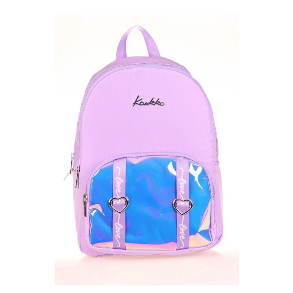 Kaukko Mirror Sırt Çantası Lilac Okul Sırt Çantası