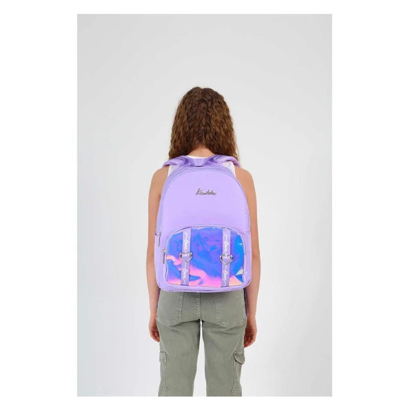 Kaukko Mirror Sırt Çantası Lilac Okul Sırt Çantası - Resim 3