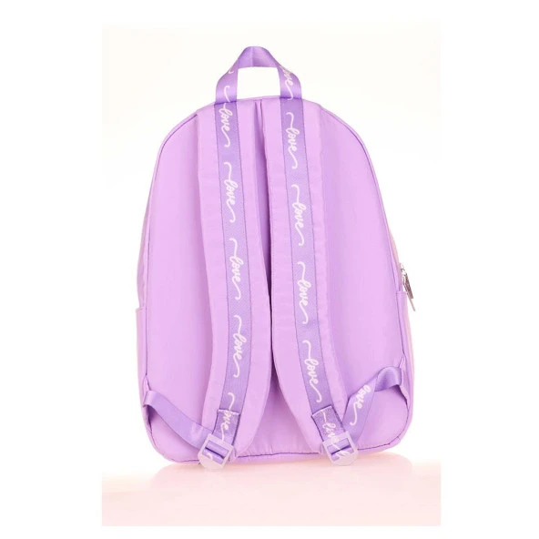 Kaukko Mirror Sırt Çantası Lilac Okul Sırt Çantası - Resim 5