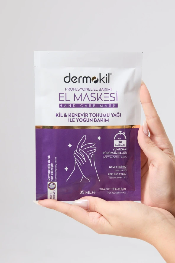 Karışık Dermokil Kil ve Kenevir Yağlı Peeling Etkili El Maskesi 35 ml - 23567