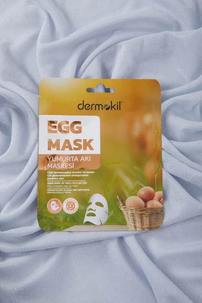 Karışık DERMOKIL 20 G YUMURTA AKI KAGIT MASKE - 24536