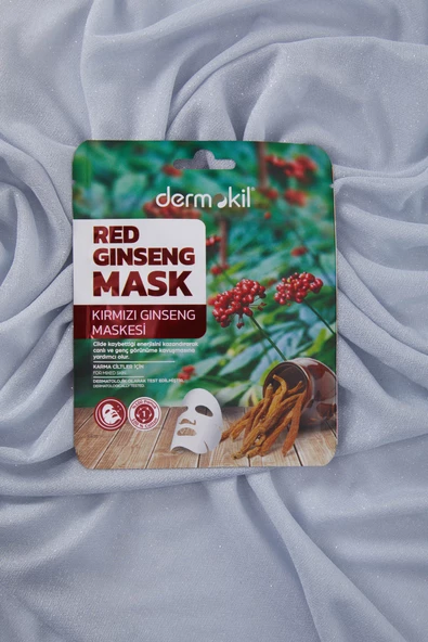 Karışık DERMOKIL 20 G KIRMIZI GINSENG KAGIT MASKE  - 24538