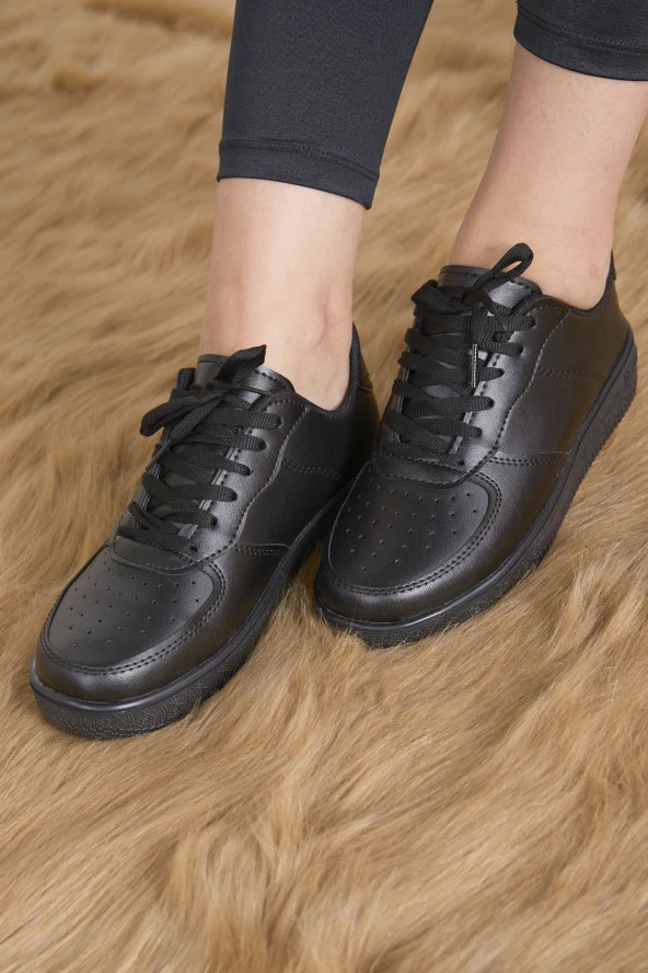 Kadın Siyah Spor Ayakkabı - 23166