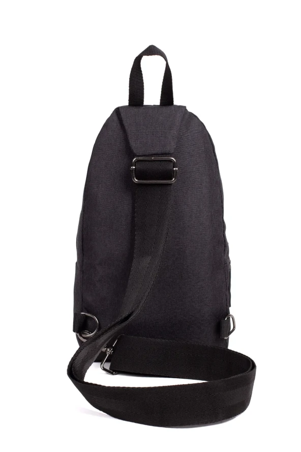 Keten Kulaklık Çıkışlı Erkek Çapraz Çanta Suya Dayanıklı Göğüs Bodybag Sırt Çantası - 6