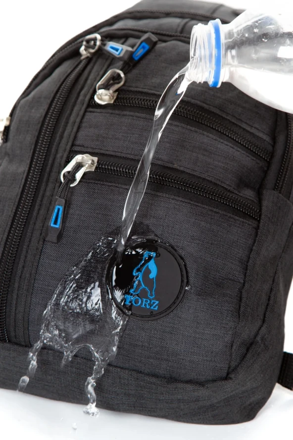 Keten Kulaklık Çıkışlı Erkek Çapraz Çanta Suya Dayanıklı Göğüs Bodybag Sırt Çantası - 7