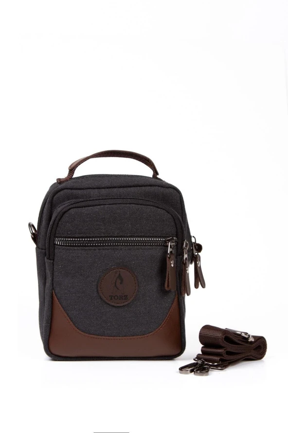 Torz Erkek El Çantası Omuz Askılı Cüzdan Telefon Için Kanvas Günlük Çanta (KÜÇÜK BOY) - 2