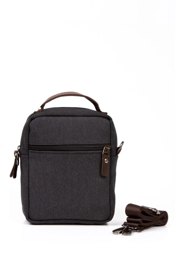 Torz Erkek El Çantası Omuz Askılı Cüzdan Telefon Için Kanvas Günlük Çanta (KÜÇÜK BOY) - 4