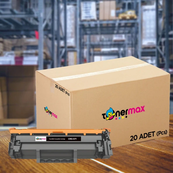Canon CRG-071 Muadil Toner - Çipli 20'li Avantaj Paket 1 Koli / Canon I-Sensys LBP121dn / LBP122dw / MF271dn / MF272dw / MF273dw / MF274dw / MF275dw