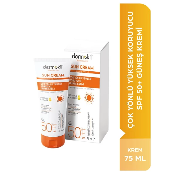 Karışık DERMOKİL 75 ML SUN CREAM-COK YONLU YUKSEK KORUYUCU GUNES KREMİ 50 SPF  - 22509