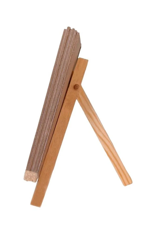 Mini Boyama Seti 6 Farklı Model 15x15cm Kompozit Plaka Mini Şövale Seti - 3