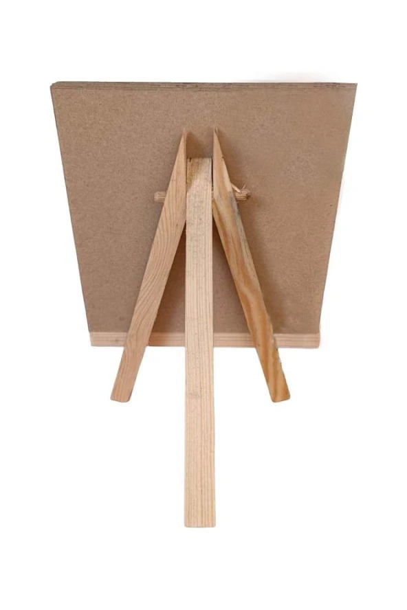Mini Boyama Seti 6 Farklı Model 15x15cm Kompozit Plaka Mini Şövale Seti - 5