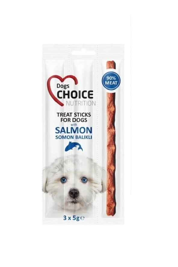 Dog Choice Köpek Ödül Çubuğu ( Somonlu ) (3Çubuk x 5Gr) x2Paket