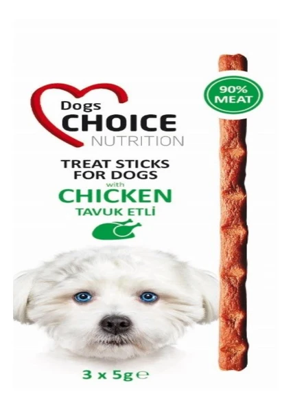 Dog Choice Köpek Ödül Çubuğu (Tavuklu) (3Çubuk x 5Gr) x2Paket - 2