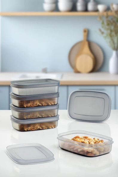 6 Adet Saklama Kabı & Kahvaltılık (600 ML) - 2