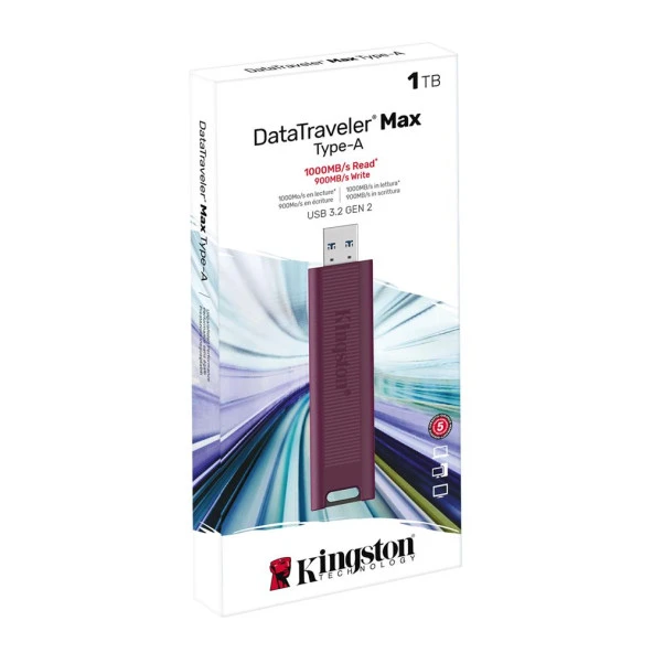 Kingston DTMAXA-1TB 1TB DataTraveler Max Type-A 1000R-900W USB 3.2 Gen 2 Flash Bellek - 2