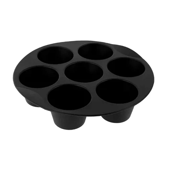 Silikon Çok Amaçlı Airfryer Muffin Cupcake Kek ve Çörek 7 Gözlü Pişirme Kalıbı - 2
