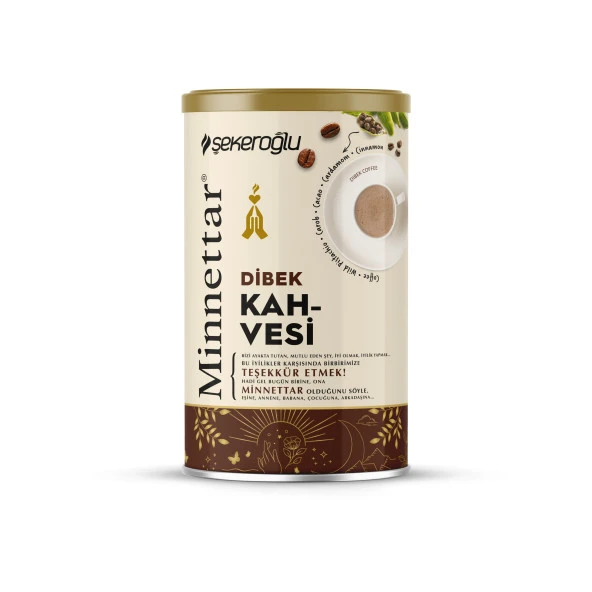 Şekeroğlu Minnettar Dibek Kahvesi 200 Gr Özel Silindir Kutu