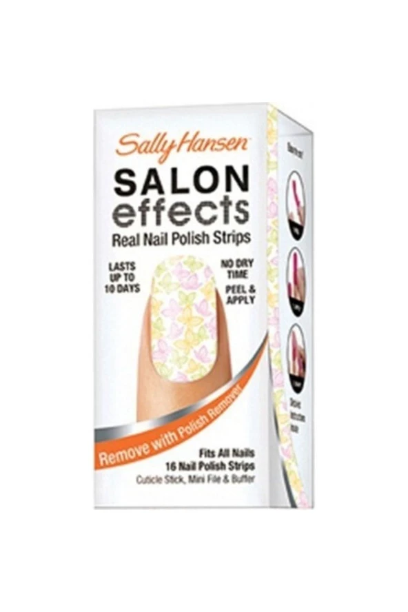 SALLY HANSEN Salon Effects Gerçek Ojeden Yapılan Desenli Oje Bandı All A Flutter