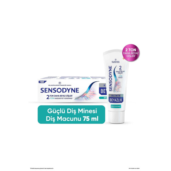 Sensodyne Diş Macunu Klinik Beyazlık Güçlü Diş Minesi 75 ml