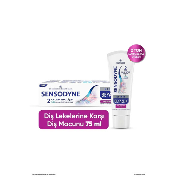 Sensodyne Diş Macunu Klinik Beyazlık Diş Lekesi 75 ml